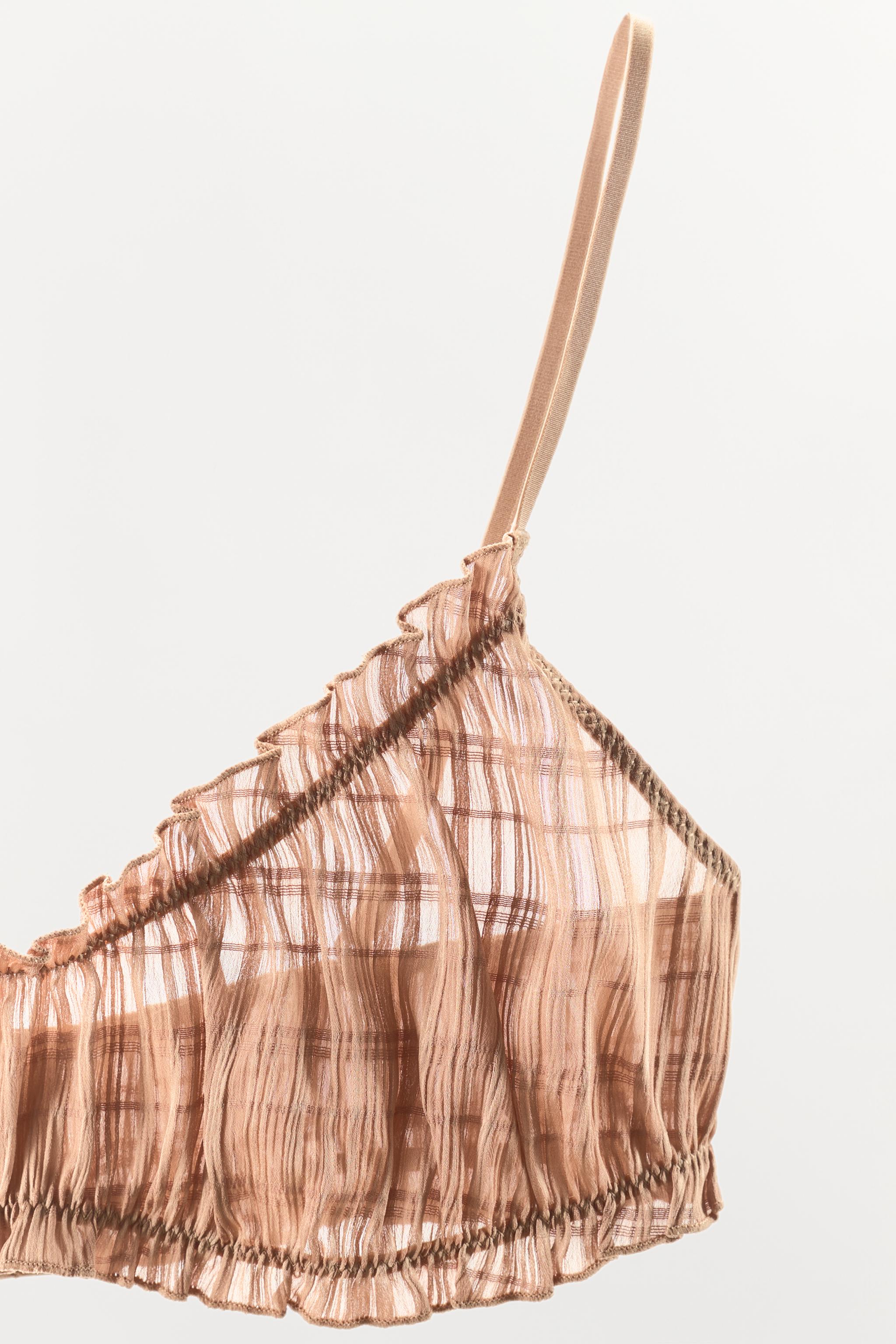ELASTIC RUCHED BRALETTE